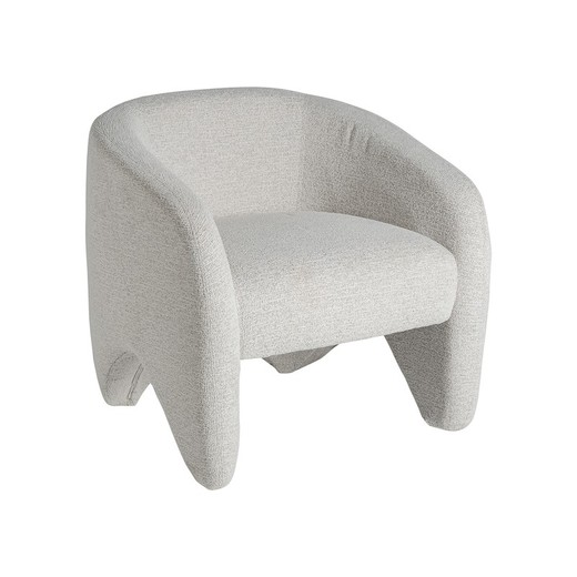 Off-white fabric armchair, 76 x 76 x 76 cm | Staden