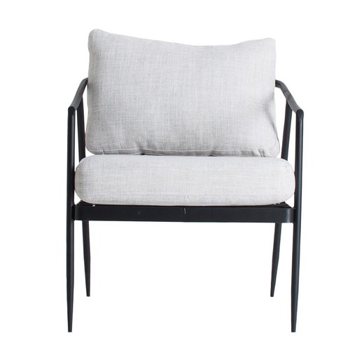 Llerena ijzeren fauteuil, 64x74x80 cm