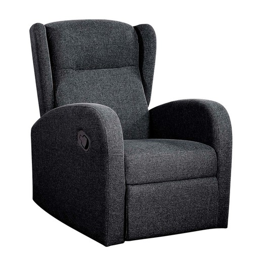 Gray fabric wing chair, 70 x 77 x 100 cm | Relax Home
