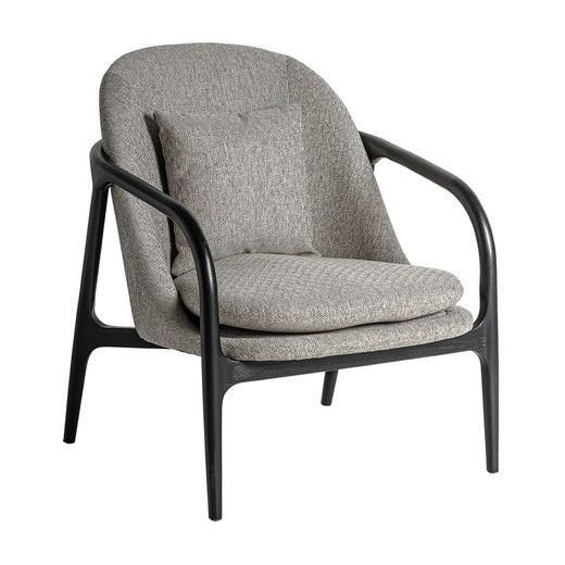 Thalfang grijze polyester fauteuil, 68 x 82 x 83 cm