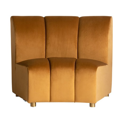 Suhl Mustard Velvet Sofa, 106x96x84cm