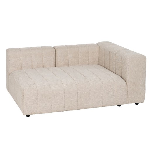 Αρθρωτός υφασμάτινος καναπές σε μπεζ, 150 x 100 x 66 cm | Μη δομημένο