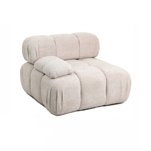 Αρθρωτός υφασμάτινος καναπές σε μπεζ, 94 x 94 x 67 cm | Κίλιαμ
