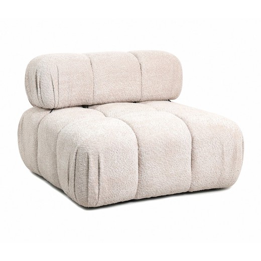 Αρθρωτός υφασμάτινος καναπές σε μπεζ, 94 x 94 x 67 cm | Κίλιαμ