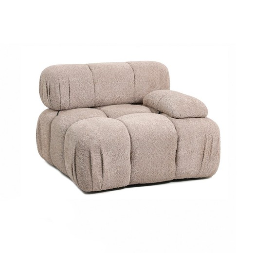 Modulares Sofa aus taupefarbenem Stoff, 94 x 94 x 67 cm | Killiam