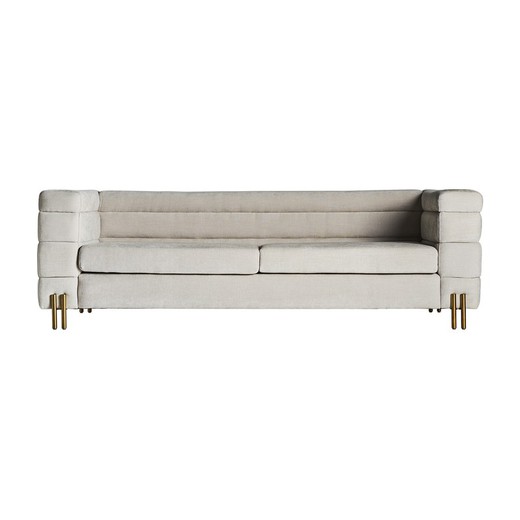 Torvik cotton sofa in off-white, 235 x 94 x 75 cm