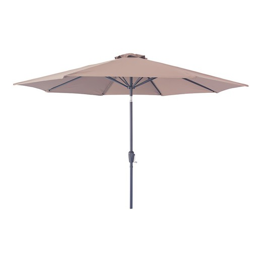 Parasol van polyesterstof in zand, 300 x 300 x 243 cm | Houston