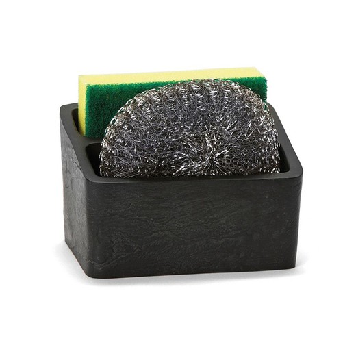 Θήκη καθαριστικού πολυρηζίνης σε μαύρο χρώμα, 11,5 x 9 x 11 cm | πίτσα