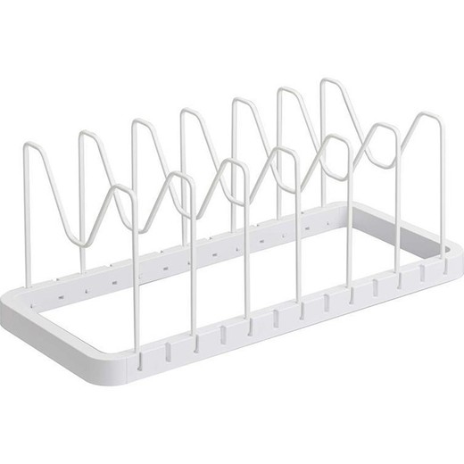 ABS and steel pan holder in white, 45 x 20 x 17.5 cm | Tower
