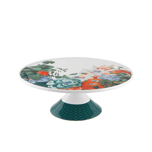 Porcelain cake stand L in multicolour, Ø 36 x 13.9 cm | Duality