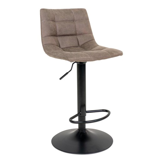 Tabouret haut en microfibre réglable en hauteur en Tierra, 43 x 43 x 108 cm | Middelfart