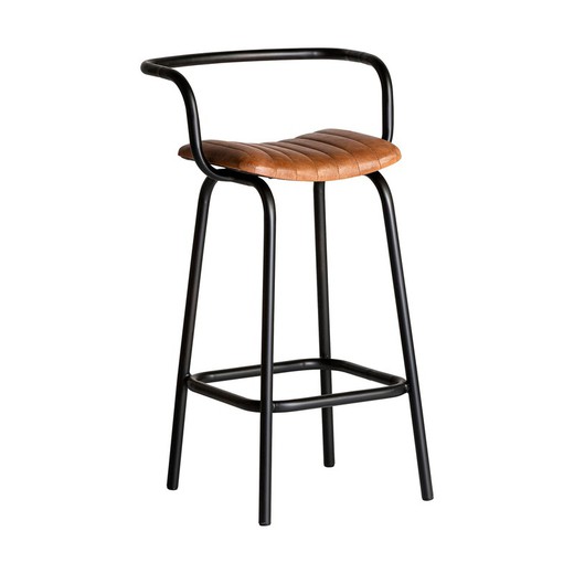 Iron Stool Chadron Brown, 51x46x93cm