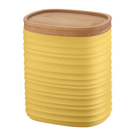 Storage jar TIERRA Yellow, 13x10x15cm