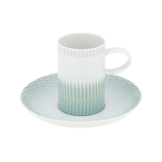 Kaffekop og underkop Venezia porcelæn, Ø13x7,5 cm