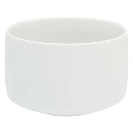 Hvidt L-krus af porcelæn, Ø 8,9 x 5,9 cm | Silkevej hvid