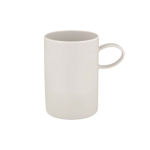 Mug en porcelaine Domo Whité, 11,4x7,7x11,2 cm
