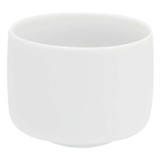 Tazza in porcellana S in bianco, Ø 6,2 x 4,9 cm | Via della seta bianca