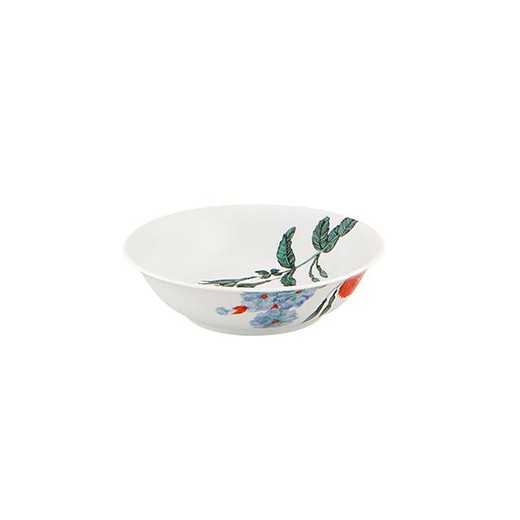Porcelain fruit bowl in multicolour, Ø 13.6 x 3.7 cm | Duality