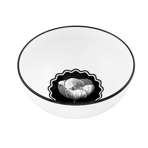 Porcelain soup bowl in white, Ø 14.1 x 6.4 cm | Herbariae Parade