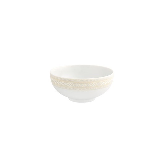 Suppenschüssel aus Porzellan in Elfenbein, Ø 14,1 x 6,4 cm | Elfenbein