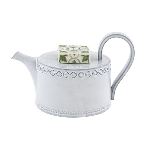 Antique white earthenware teapot, 26.5 x 16 x 17 cm | Rua Nova