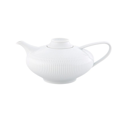 Weiße Porzellan-Teekanne L, 25,5 x 18 x 11 cm | Utopie