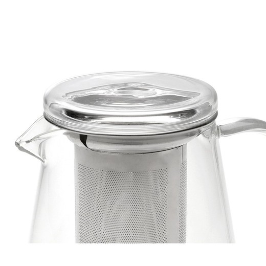 Tetera de selecta 1,2l vidrio vidrio tetera teebereiter colador de té filtro inoxidables tapa 