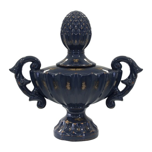 Ciotola in ceramica BLAY Blu navy, 43x17x39 cm.
