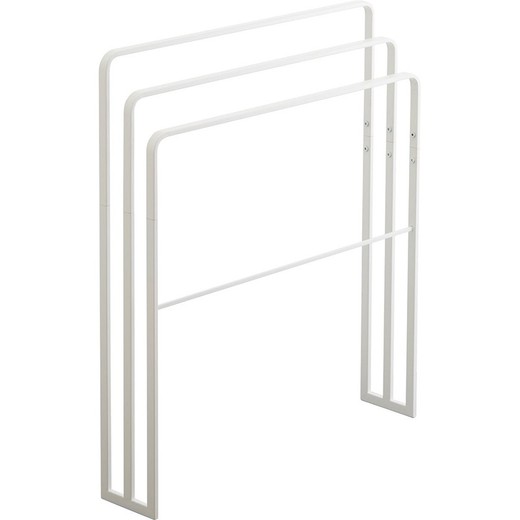 Steel towel rack in white, 70 x 14 x 81 cm | Tower