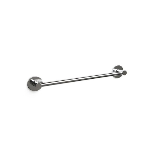 Metal towel rack in silver, 45 x 6 x 7 cm