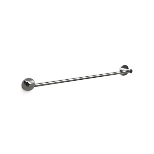 Metal towel rack in silver, 60 x 6 x 6.5 cm