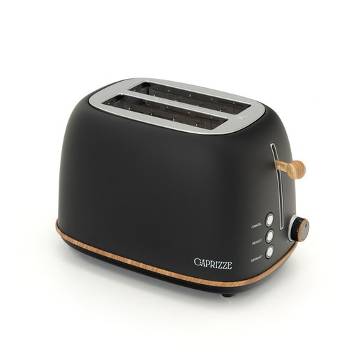 Black toaster, 29.2 x 18 x 19 cm | kaito
