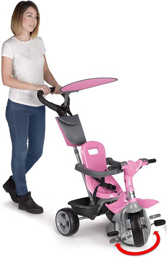 Triciclo Baby Plus Music Rosa multicolore