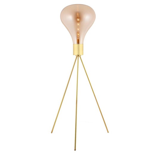 TRIZ - Amber glass floor lamp, Ø 50 x H 160 cm