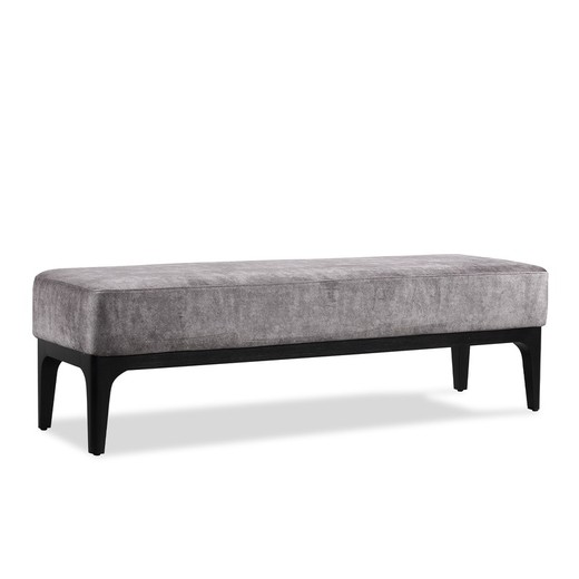 TROMSO | Gray-brown upholstered bed bench 153 x 46 x 46 cm