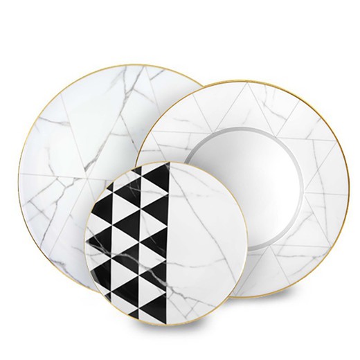 Carrara 18-Piece Dinnerware