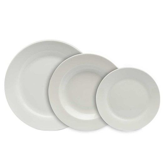 18-Piece Blank Porcelain Dinnerware Set | Olympia