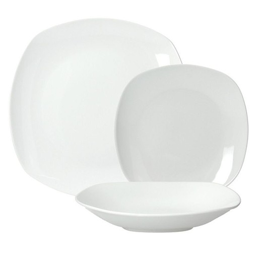 18-Piece Blank Porcelain Dinnerware Set | Splendor