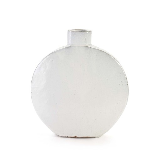 Vaso in gres bianco, 40x15x43 cm