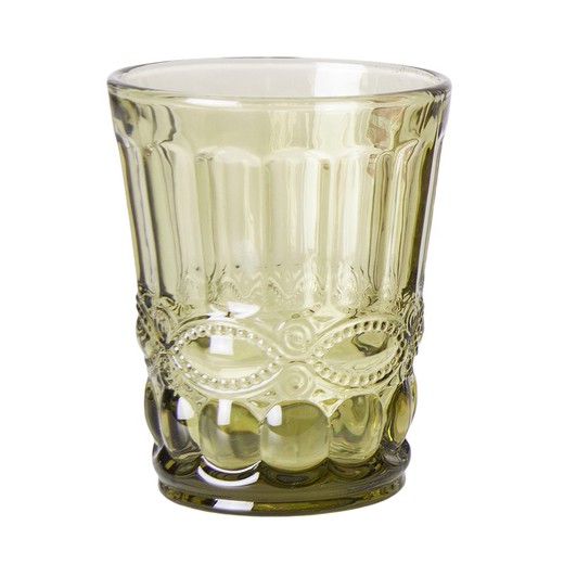 Alice Cup aus grünem Glas, Ø8x10cm