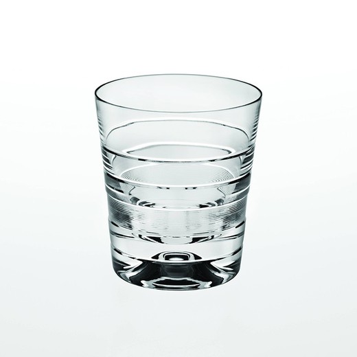 Vaso bajo de cristal transparente, Ø 8,7 x 10 cm | Vinyl
