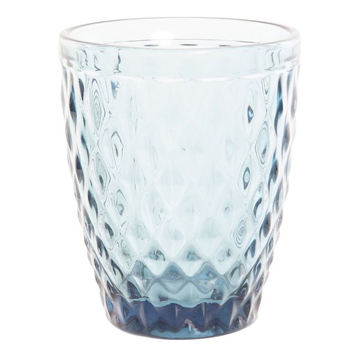 Glasglas in blauw, Ø 8 x 10 cm | Dagen