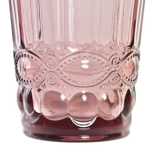 Vaso de cristal en rosa, Ø 8 x 10 cm | Cabral