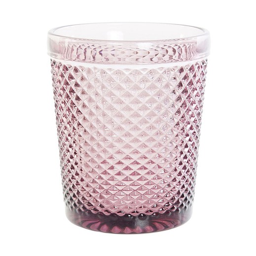 Bicchiere di cristallo rosa, Ø 8 x 10 cm | Da Gama