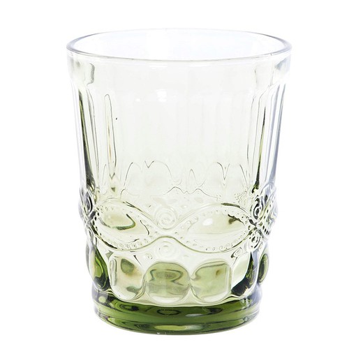 Glasglas in groen, Ø 8 x 10 cm | Cabraal