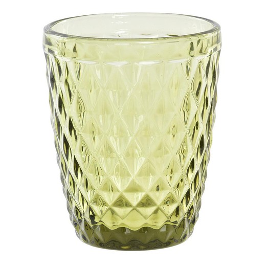 Vaso de cristal en verde, Ø 8 x 10 cm | Dias