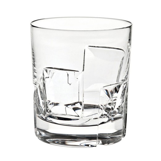 Vaso de whisky bajo de cristal en transparente, Ø 8,5 x 9,7 cm | Portrait