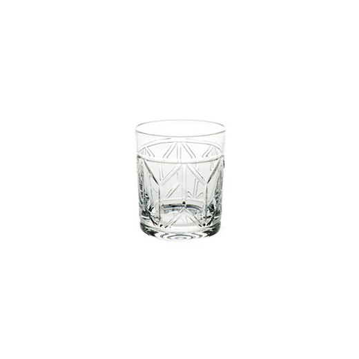 Vaso de whisky bajo de cristal transparente, Ø 8,5 x 9,5 cm | Avenue