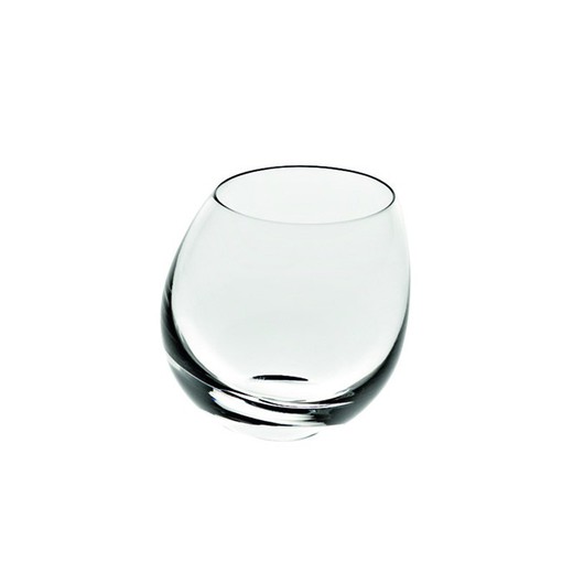 Vaso de whisky bajo de cristal transparente, Ø 8,7 x 10,5 cm | Blues