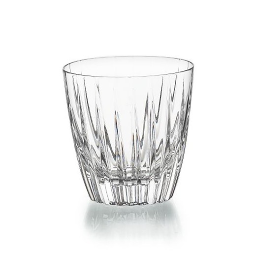 Vaso de whisky bajo de cristal transparente, Ø 9 x 9,5 cm | Fantasy